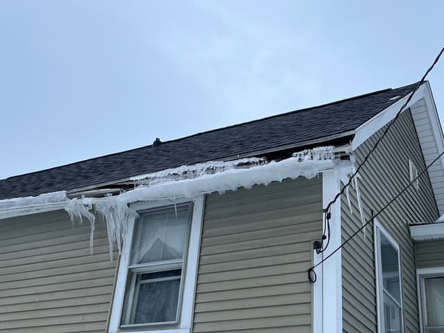 Ice dam removal Vermont